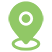 A map marker icon in green
