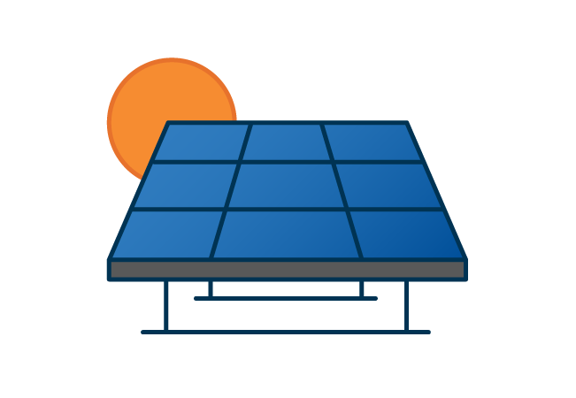 Solar panels graphic
