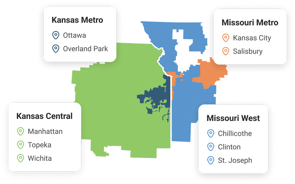 Service region area